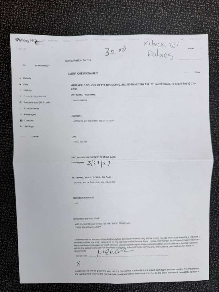 Contrato/Evaluación de estudio
