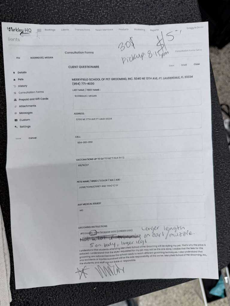 Contrato/Evaluación de estudio