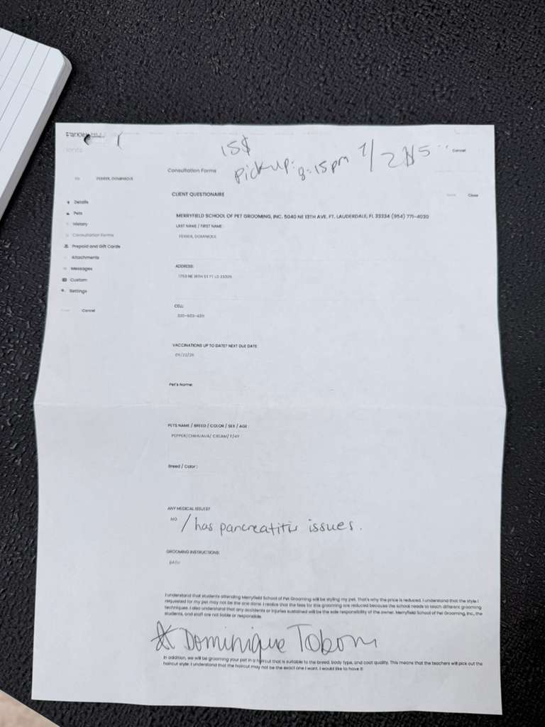 Contrato/Evaluación de estudio