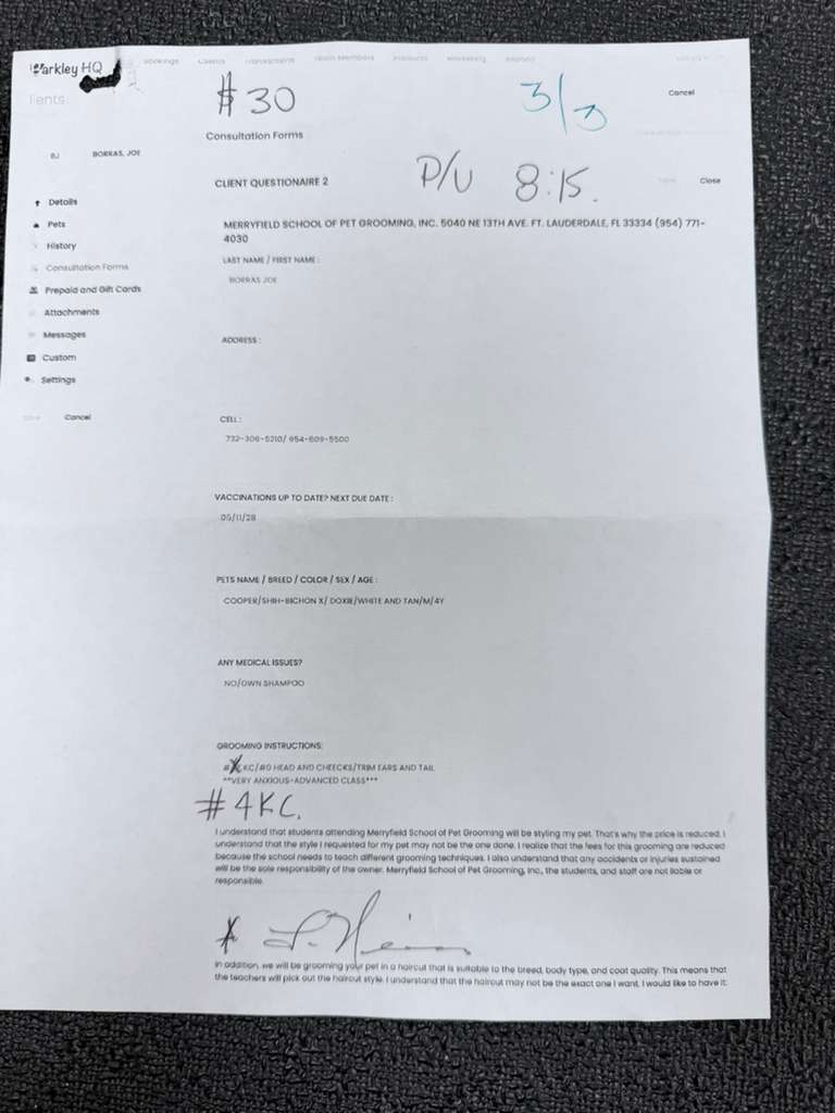 Contrato/Evaluación de estudio